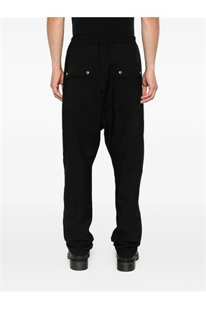 Pantaloni BELA in lana vergine nera RICK OWENS | RU02E1361WGP09